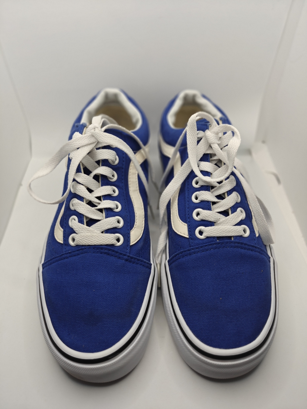 Vans Men's Low-Top Sneakers in Royal Blue and White